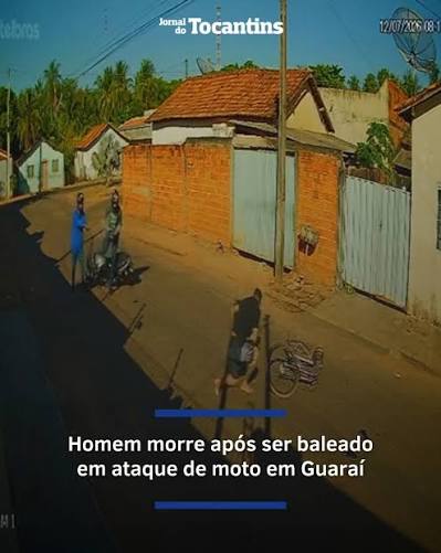 Homem perseguido e morto a tiros por dupla em moto em Guaraí