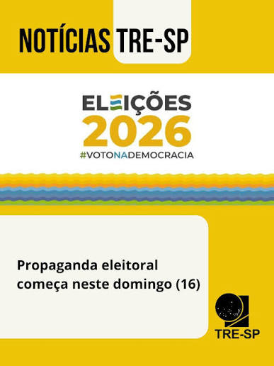 Propaganda eleitoral nas ruas e na internet começou domingo, 16